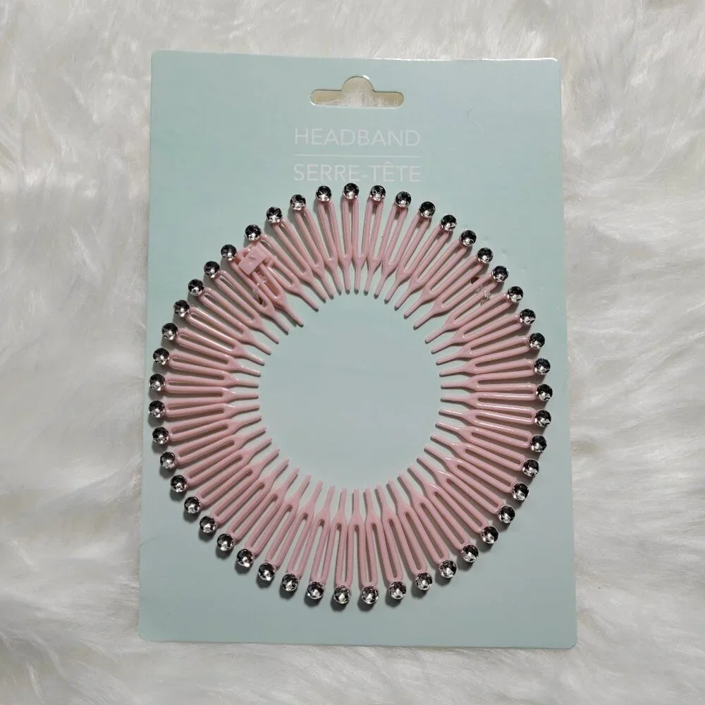 Set of 2 Women's Stretch Comb Headbands